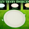 Panel Led Okragły Round 6W 230V Ww+Dw+Cw