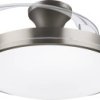 Philips LED Atlas Wentylator sufitowy 28 W, 35 W (Ø x W) 490 mm x 418 mm nikiel podświetlenie, timer