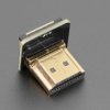 Adafruit DIY HDMI Cable Parts - Right Angle (L Bend) HDMI Plug Adapter
