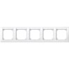 MERTEN M-SMART Ramka 5 pięciokrotna pozioma z polem opisowym biały polarny MTN471519 SCHNEIDER ELECTRIC