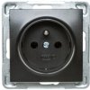 IMPRESJA Gniazdo pojedyncze z/u antracyt GP-1YZ/m/50