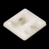 Mounting base, PA, natural, self-adhesive, (L x W x H) 19 x 19 x 5 mm, BYB-5-12H0179