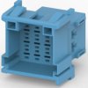 Plug, unequipped, 12 pole, straight, 3 rows, blue, 3-967627-1