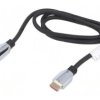 Kabel HDMI wtyk z obu stron guma HDMI 2.1 1m czarny 30AWG CA-HDMI-30CU-0010-BK