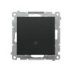SIMON 55 Wyłącznik zwierny przycisk „światło” szybkozłącza czarny mat TS1.01/149 KONTAKT SIMON