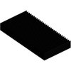 Extruded heatsink, (L x W x H) 100 x 200 x 25 mm, 1.65 to 0.7 K/W, black anodized, SK 42 100 SA