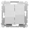 Łącznik krzyżowy podwójny bez piktogramu SIMON 54 biały 10AX Kontakt Simon DW7/2.01/X/11