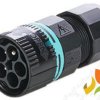 Złączka hermetyczna wtyk mini 5-torowy przewód okrągły D7-12mm IP68 THB.387.A5A TECHNO LUMIQON