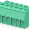 PCB terminal, 7 pole, pitch 3.5 mm, AWG 30-14, 11 A, cage clamp, green, 284506-7