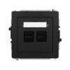 DECO Ładowarka USB podwójna 2xUSB C 30 W max czarny mat 12DCUSB-9 KARLIK