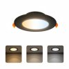 Oprawa podtynkowa downlight LED, 6W, 510lm, IP20, CCT, okrągła, czarna, ALEXIS HOROZ