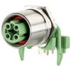 Metz Connect MMT471A115 PCB Socket 4-Pin M12 D-Coded 90° IP67 Railway