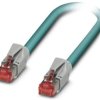 Network cable, RJ45 plug, straight to RJ45 plug, straight, Cat 5, SF/UTP, PUR, 5 m, blue, 1408952