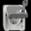 MEG2417-8029 Socket with contact protection - Aquastar, lockable, lock-no. 20