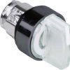 Schneider Electric ZB4BK15137 ZB4BK15137 Element czołowy przełącznika wyboru resetowalny (Ø) 22 mm czarny, biały 1 szt.