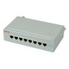 Patch Panel Roline, 8 Portów, Kat. 5E (Klasa D), Ekranowany, Szary