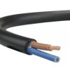 Przewód prądowy H03VV-F / OMY 300V 2x1 czarny linka Elektrokabel /100m/