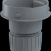 260.700.05 Mini tube adapter, grey, 9 mm