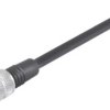 Sensor actuator cable, M9-cable socket, straight to open end, 3 pole, 2 m, PUR, black, 4 A, 79 1452 212 03