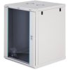 Wall enclosure, 19", 16 U, (H x W x D) 785 x 600 x 600 mm, IP20, sheet steel, gray, DN-37114