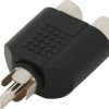 PRZEJŚCIE RCA WTYK - 2X GNIAZDO (ZLRCA 1WT-2GN)