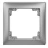 DECO Ramka uniwersalna z tworzywa DECO Soft srebrny metalik 7DRSO-1 KARLIK