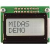 Midas Displays MC20805B6W-FPTLW-V2 2x8 COB LCD Black on White 5mm Character