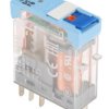 Przekaźnik mocy 24V dc DPDT Releco 700mW, montaż PCB 742Ω Szybkie łączenie
