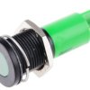 Lampka kontrolna do montażu panelowego 230V ac, zielona 16mm LED Końcówka lutownicza RS PRO