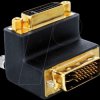 65173 DVI 29-pin plug-socket right-angled adapter
