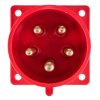 Wtyczka tablicowa 32A 5P 400V czerwona IP44 625-6
