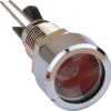 Signal light, round, 2 V, red, 80 mcd, Mounting Ø 13 mm, pitch 2.54 mm, LED number: 1, 2672.8011