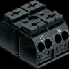 862-1552 4-conductor device terminal block, 2-pin, 4 mm², black