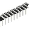 Pin header, 10 pole, pitch 2.54 mm, angled, black, 10056087