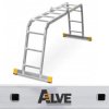 Drabina przegubowa podest ALVE 4x3 4410