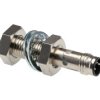 Czujnik zbliżeniowy M8 Indukcyjny 4 mm Omron Częściowo wpuszczany 10→ 30 V DC długość 39mm Gwintowany