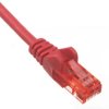 Kabel krosowy patchcord U/UTP kat.6 CCA czerwony 0,25m 95254
