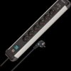 1391030611 Premium-Alu-Line power strip, 6 sockets, 3-m cable, aluminium