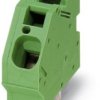PCB terminal, 1 pole, pitch 10 mm, AWG 24-6, 76 A, spring-clamp connection, yellow/green, 1711747