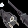 P0030-S010 power cord type E+F CEE 7/7 to C13 , black, 0,75 mm², 1 m