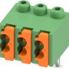 PCB terminal, 3 pole, pitch 3.5 mm, AWG 26-20, 4 A, spring-clamp connection, green, 1928770