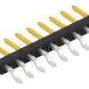 Pin header, 9 pole, pitch 2 mm, straight, black, SLY9SMD0409S