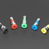 Adafruit Panel-Mount Banana Jacks 4mm - Pack of 5 Multi-Color