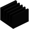 IC heatsink, (L x W x H) 8 x 8 x 6 mm, 74 K/W, black anodized, ICK SMD F 8 SA