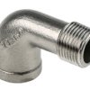 Złączka rurowa ze stali nierdzewnej gwint 1 3/8cal RS PRO gwint 2 3/8cal Okrągłe 90°, Kolanko Z gwintem