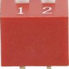 Przełącznik DIP Conrad DS-02, 2 x ON / OFF, 2-Pin