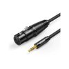 Złącze Jack 1m wt.3,5st-gn.mikrofon.3P XLR Ugreen AV182