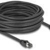 kabel LAN Delock 80237, 1 szt., RJ45, CAT 8.1, S/FTP, 10.00 m, czarny