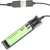 Ładowarka ogniw Li-Ion 18650 21700 do akumulatorów cylindrycznych z USB LED