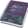 Notatnik na spirali SIGEL Jolie - Jungle Dreams - w kropki (kropkowane linie) - 120 g/m² - ok. A5 - fioletowy, turkusowy